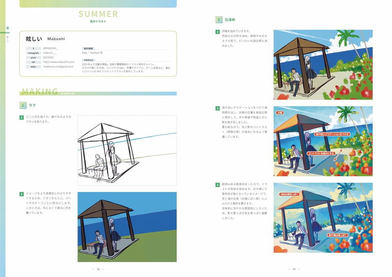 Four Seasons Scenes Illustrations image 4