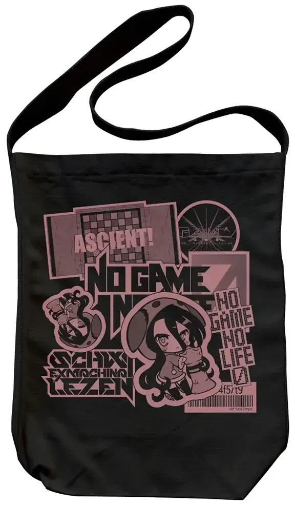 No Game No Life Zero - Shuvi Sticker Style Design Shoulder Tote Bag (Black) image 1