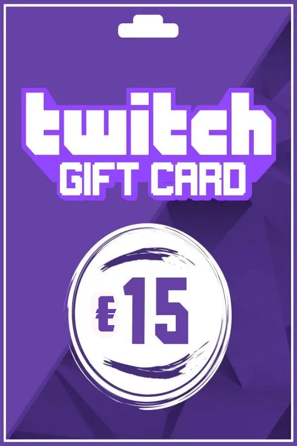 Twitch Gift Card 15 EUR | Europe Account Only digital — Import Game Deal