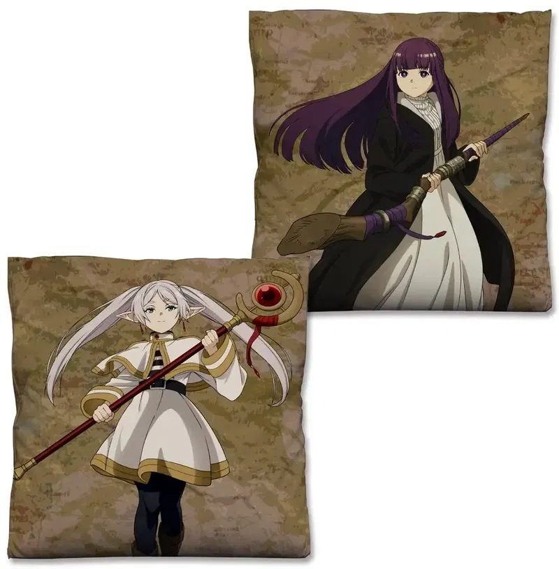 Frieren: Beyond Journey's End - Freelen & Fern Double-sided Print Cushion Cover image 1