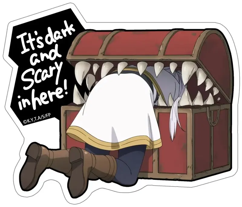 Frieren: Beyond Journey's End - Freelen That Can Be Eaten By Mimics Outdoor Compatible Sticker image 1