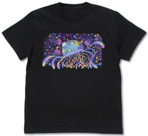 Jellyfish Can't Swim in the Night - Mahiru Mural Full Color T-shirt (Black | Size M)_