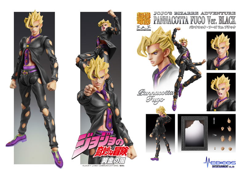 Super Action Statue JoJo's Bizarre Adventure Part V: Pannacotta Fugo Ver. Black image 12