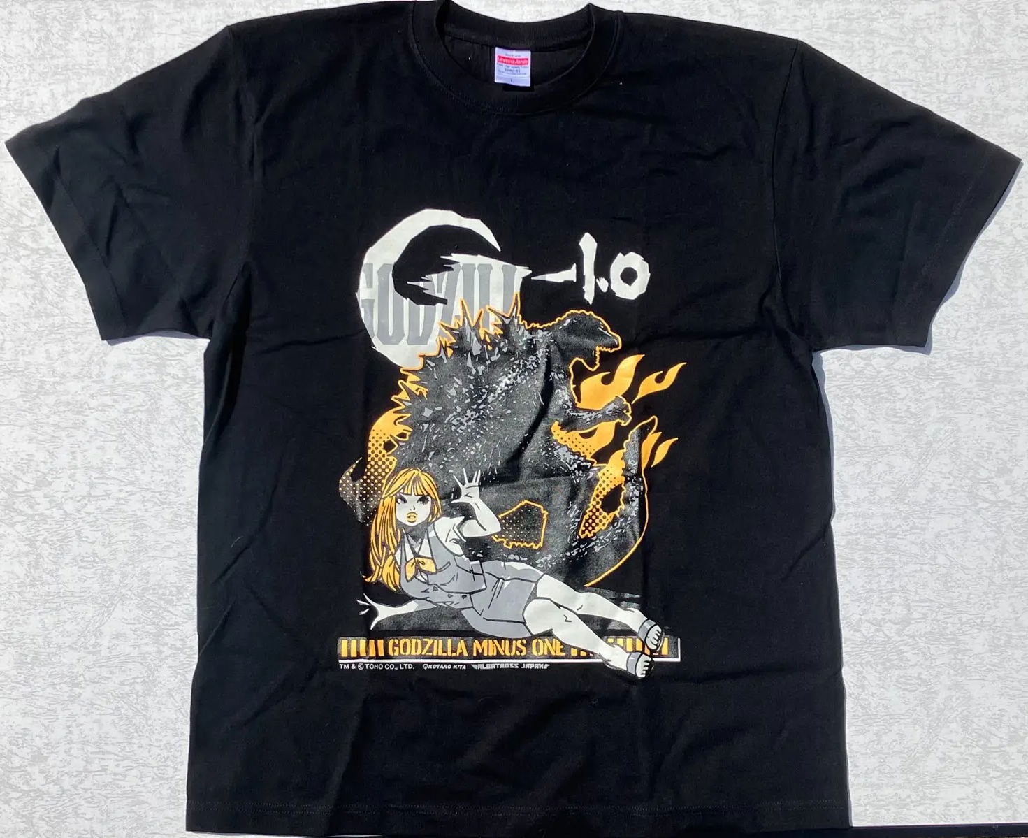 Toho Kaiju T-Shirt Collection Godzilla Minus One (Black Size XL)