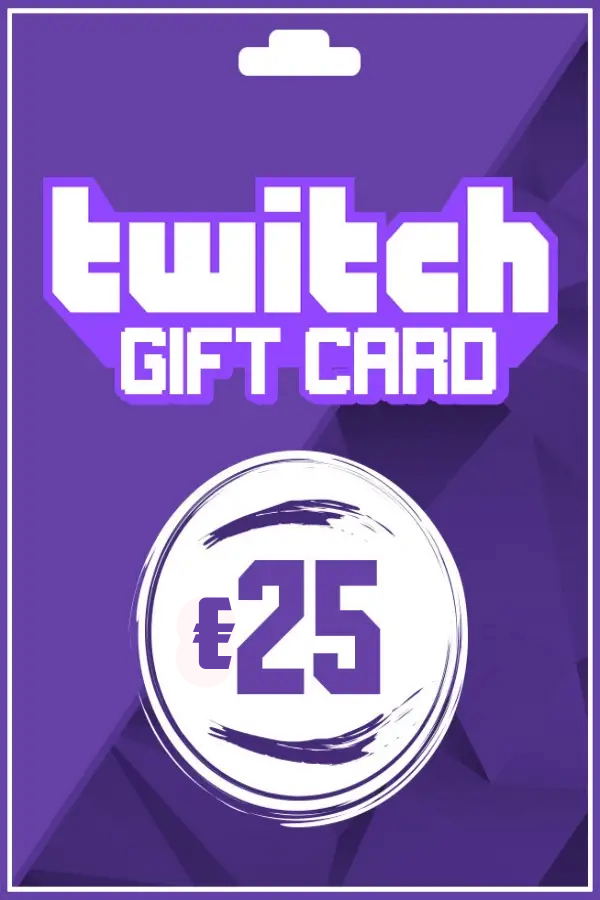 Twitch Gift Card 25 EUR | Europe Account Only digital — Import Game Deal