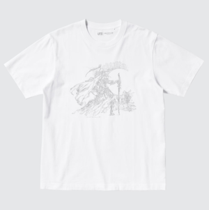 UT Final Fantasy XIV - Warrior of Light T-Shirt (White | Size XXL)_