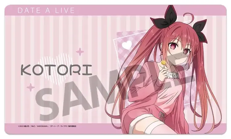 Date A Live V Original Illustration Rubber Mat Itsuka Kotori Nightwear Ver. image 1
