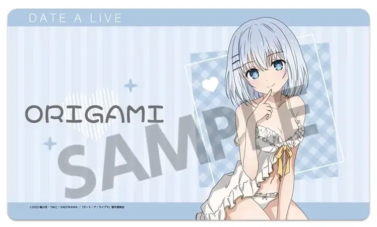 Date A Live V Original Illustration Rubber Mat Tobiichi Origami Nightwear Ver. image 1