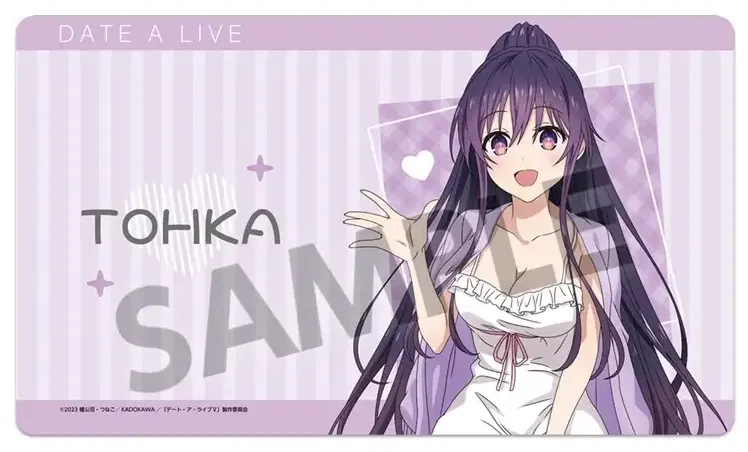 Date A Live V Original Illustration Rubber Mat Yatogami Tohka Nightwear Ver. image 1