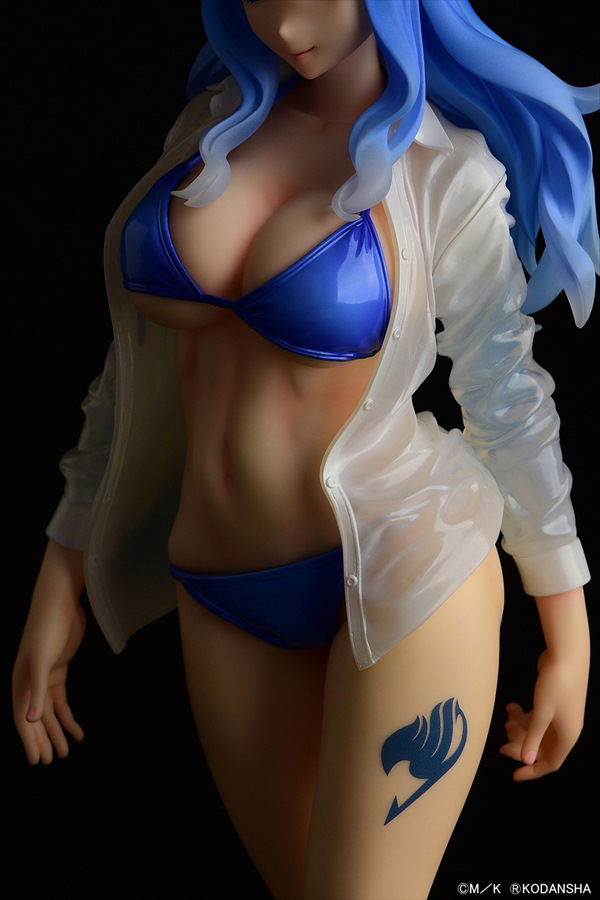 Fairy Tail 1/6 Scale Pre-Painted Figure: Juvia Lockser Gravure Style Wet See-through Shirt SP image 11