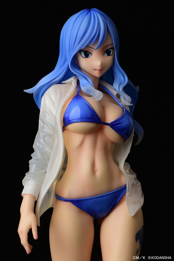 Fairy Tail 1/6 Scale Pre-Painted Figure: Juvia Lockser Gravure Style Wet See-through Shirt SP image 24
