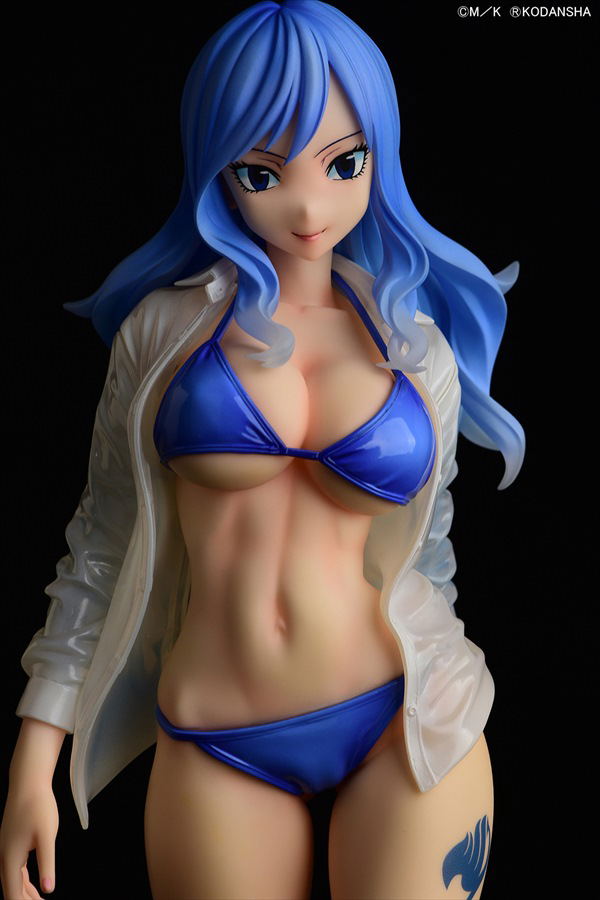 Fairy Tail 1/6 Scale Pre-Painted Figure: Juvia Lockser Gravure Style Wet See-through Shirt SP image 8
