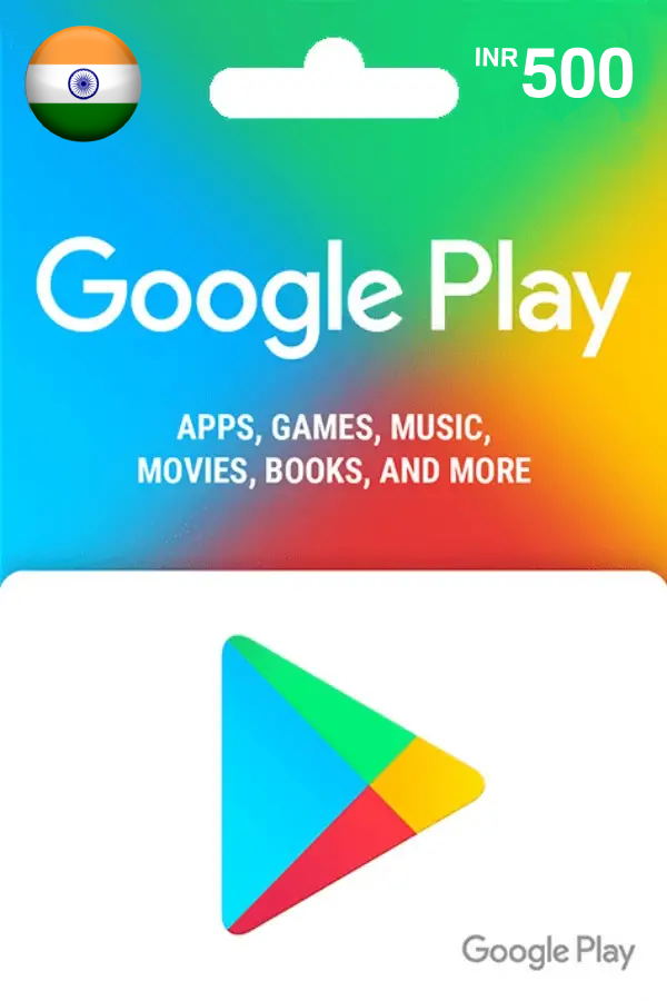 Google Play INR 500 Gift Card | India Account digital