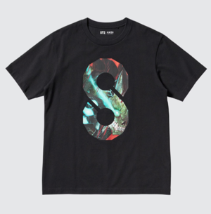 UT Kaiju No. 8 - No. 8 T-Shirt (Black | Size M)_