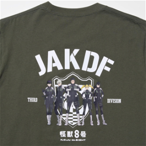 UT Kaiju No. 8 - JAKDF Third Division T-Shirt (Dark Green | Size L)