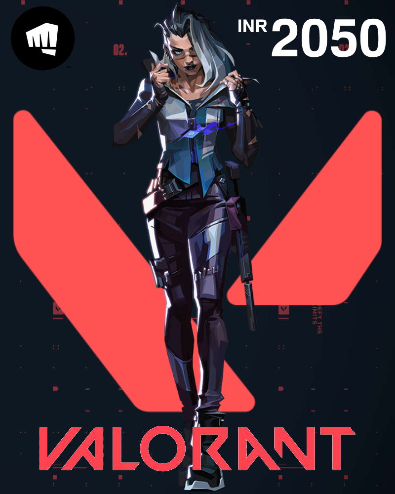 Valorant Gift Card 2050 INR | India Account digital — Import Game Deal