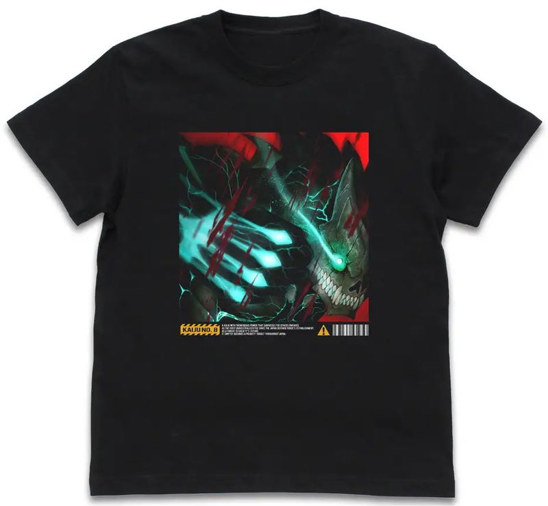 Kaiju No. 8 - Monster No. 8 Full Color T-shirt (Black | Size XL) image 1