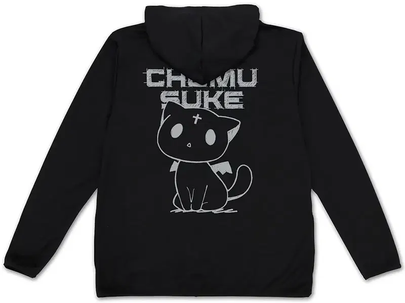 KonoSuba: God's Blessing on This Wonderful World! 3 - Chomusuke Thin Dry Hoodie (Black | Size M) image 1