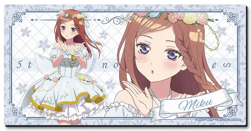 The Quintessential Quintuplets Specials Rubber Mat Design 03 Nakano Miku Flower Fairy Ver. Original Illustration image 1