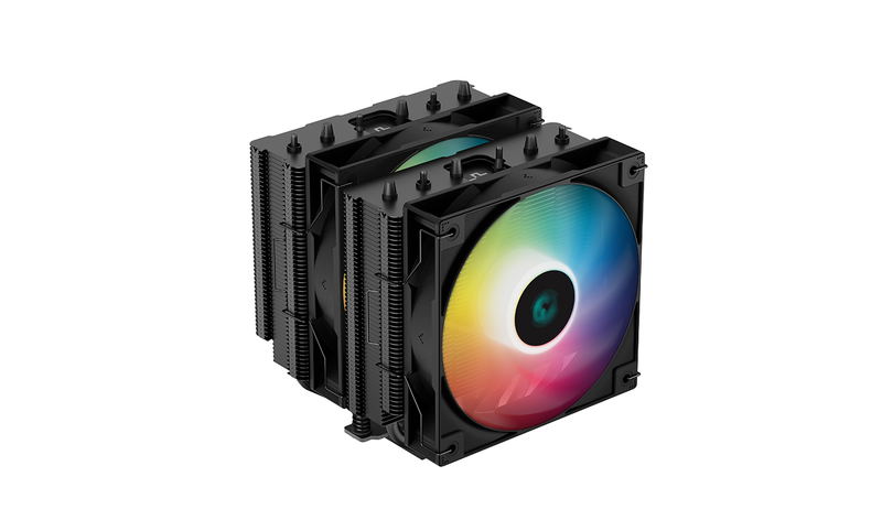 DeepCool AG620 BK Dual-Tower CPU Cooler, 2X 120mm Fan (ARGB) image 1