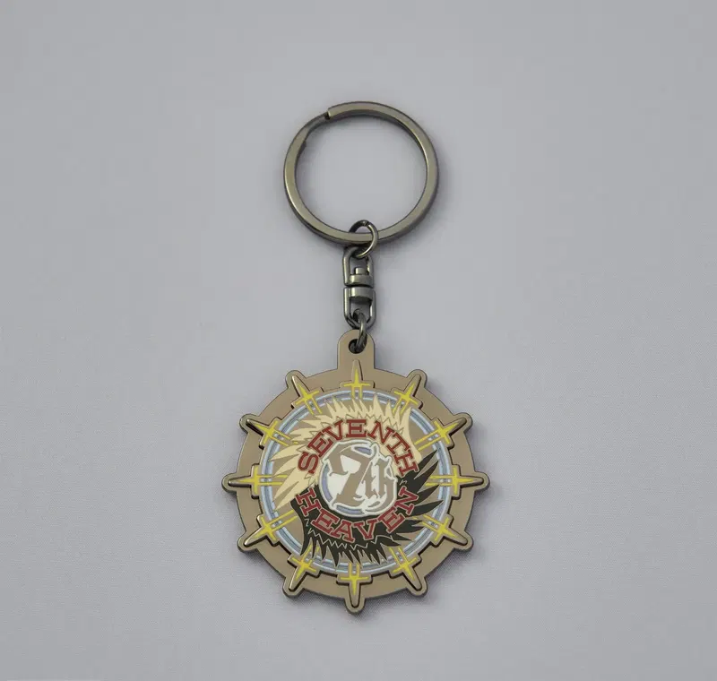 Final Fantasy VII Rebirth Metal Key Chain Seventh Heaven (Re-run) image 1