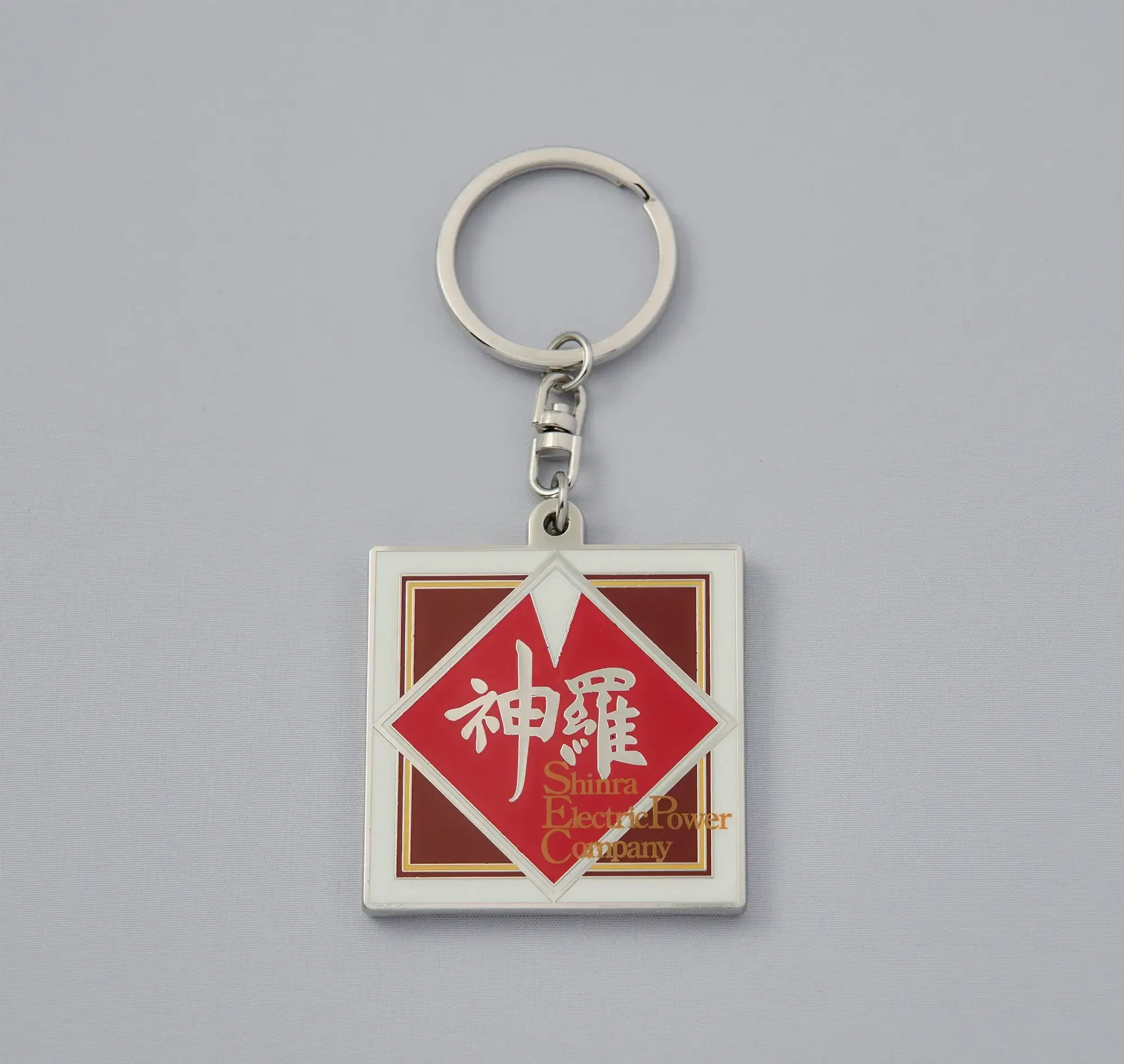 Final Fantasy VII Rebirth Metal Key Chain Shinra Electric Power Company (Re-run) — Import Game Deal