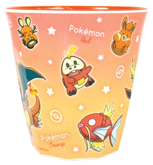 Pokemon Melamine Cup Gradation Red & Orange_