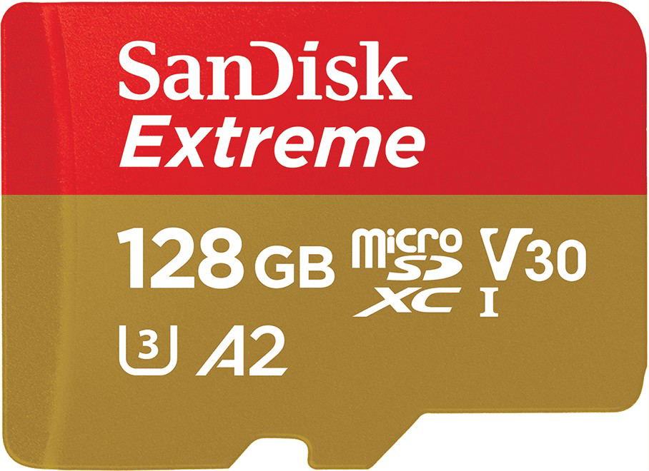 SanDisk Extreme R190/W90 microSDXC 128GB Kit, UHS-I U3, A2, Class 10 ...