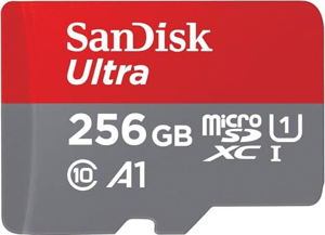 SanDisk Ultra R150 microSDXC 256GB Kit, UHS-I U1, A1, Class 10_