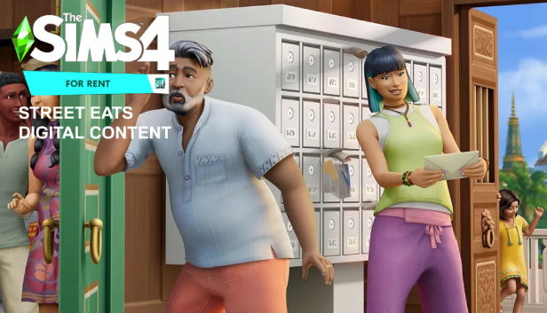 The Sims 4: For Rent - Street Eats Digital Content (Pre-Order Bonus) (DLC) <span class="ext" style="background-color: #B0000F; color: #FFFFFF;">DLC</span> <span class="ext" style="background-color: #F96529; color: #FFFFFF;">Electronic Arts</span> <span class="ext ext_digital">digital</span> image 1