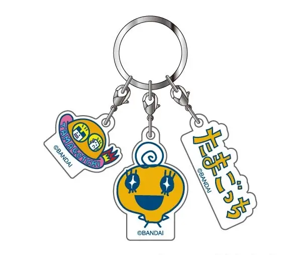 Triple Acrylic Key Chain Tamagotchi 05 Memetchi SAK Bandai