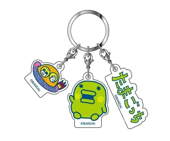 Triple Acrylic Key Chain Tamagotchi 06 Kuchipatchi SAK image 1