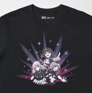 UT Oshi no Ko B-Komachi Graphic T-Shirt (Black| Size S)_