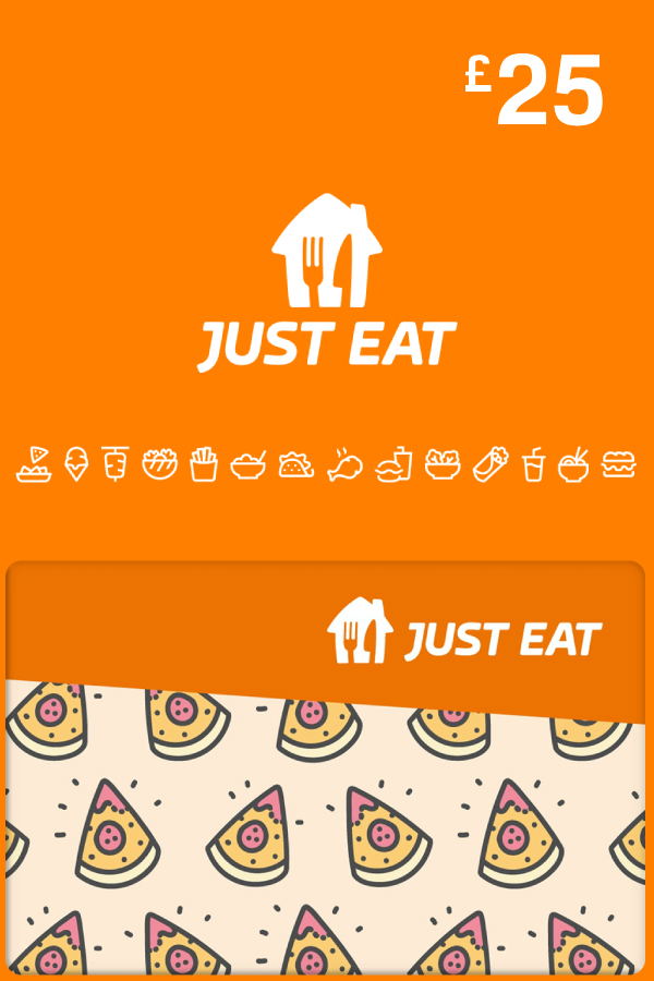 Just Eat Gift Card 25 GBP UK Account digital