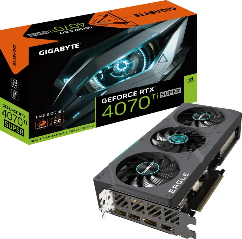 Gigabyte GeForce RTX 4070 Ti SUPER Eagle OC 16G, 16GB GDDR6X, HDMI, 3x DP image 6