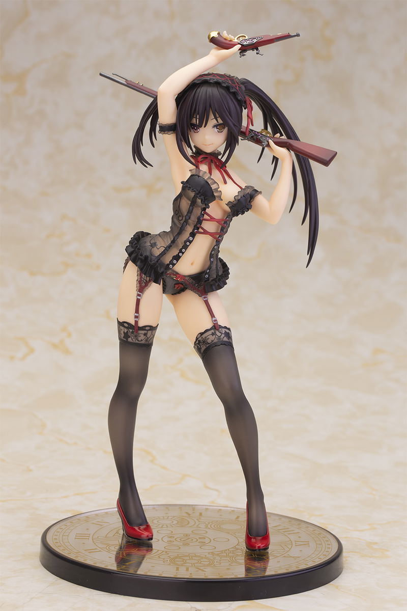 Date A Live 1/7 Scale Pre-Painted Figure: Tokisaki Kurumi Lingerie Ver. Black Color (Re-run) image 1