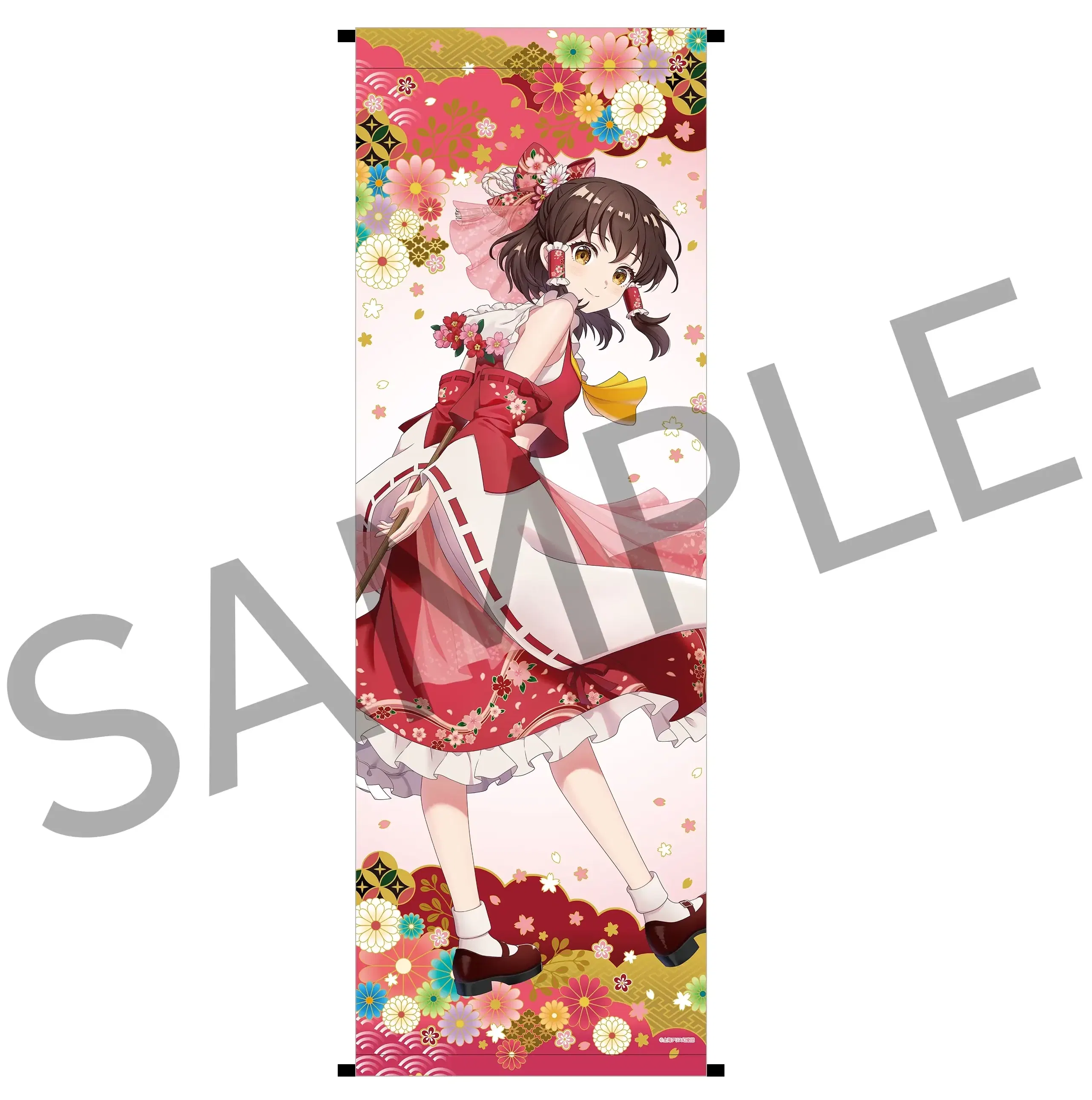 Charaditional Toy Touhou Project Yuzen Pattern Life-size Tapestry ...