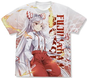 Touhou Project - Fujiwara Imoko Full Graphic T-shirt Natsume Eri Ver. (White | Size XL)_