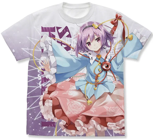 Touhou Project - Satori Komeiji Full Graphic T-shirt Eretto Ver. (White | Size S)_