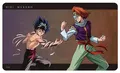YuYu Hakusho Original Illustration Hiei & Mukuro Makai Arc Battle Ver. Multi Desk Mat thumbnail 1