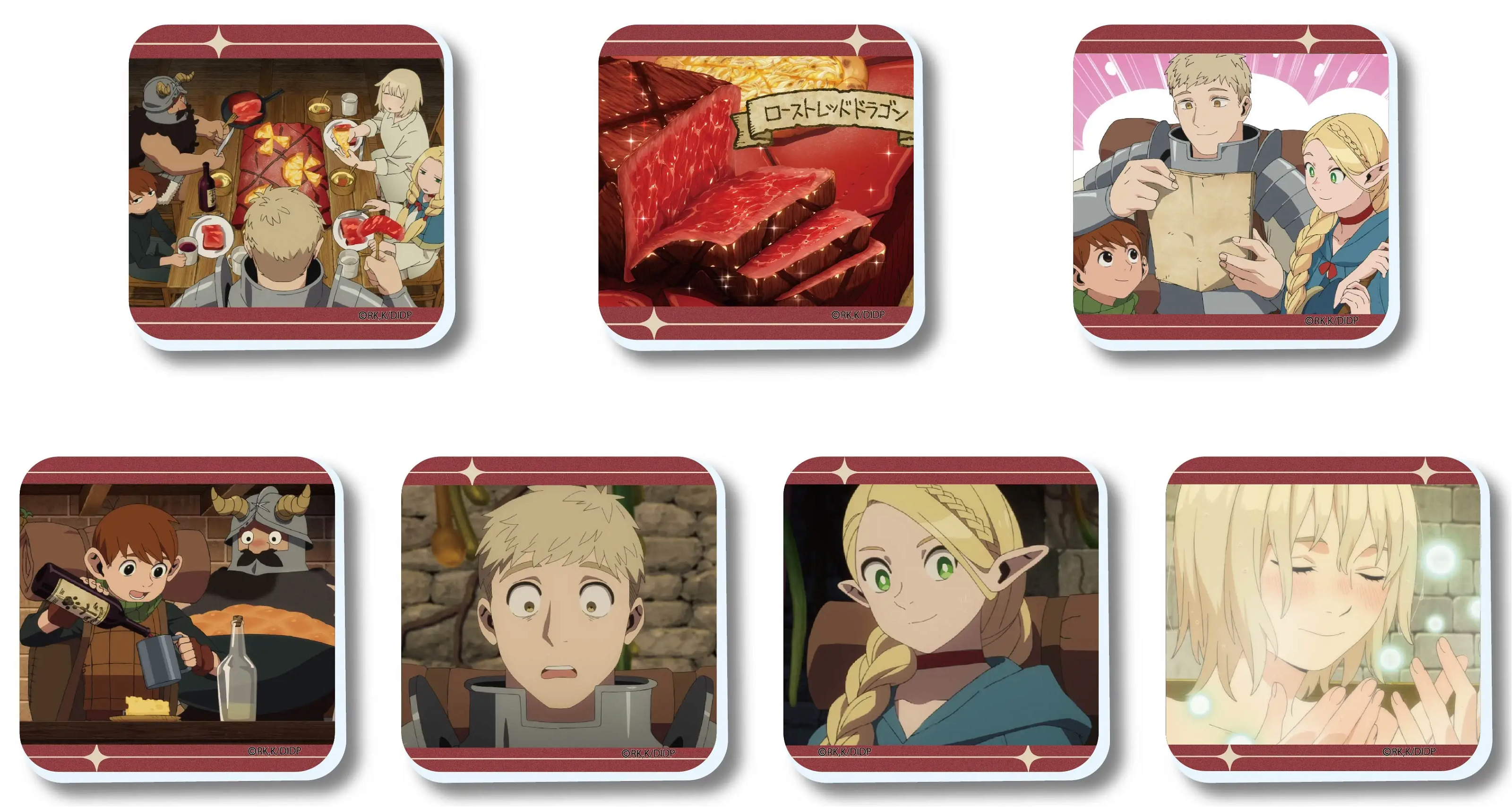 Delicious In Dungeon Memorial Acrylic Magnet (Set of 7 Packs) Bell Fine
