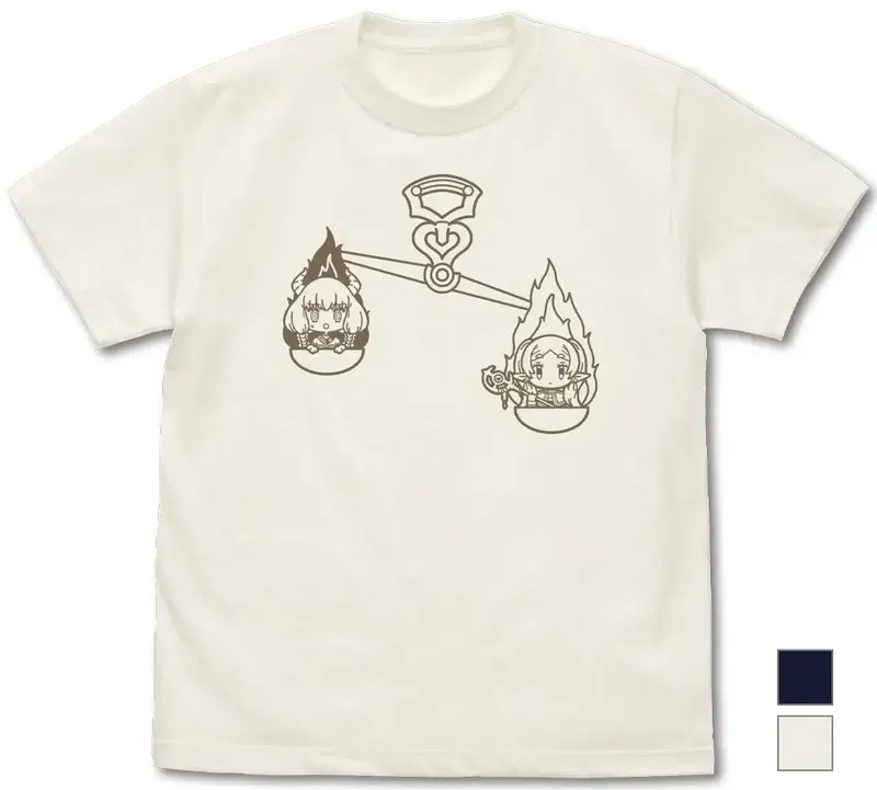 Frieren: Beyond Journey's End - Balance Of Obedience T-shirt (Vanilla White | Size S) image 1