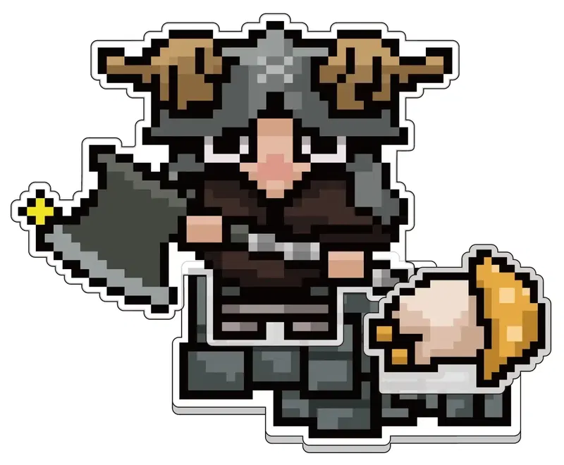 Delicious In Dungeon Pixel Art Style Acrylic Stand Senshi image 1