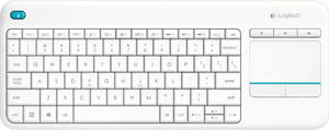 Logitech K400 Plus Wireless Touch Keyboard White, USB, DE_