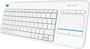 Logitech K400 Plus Wireless Touch Keyboard White, USB, DE_