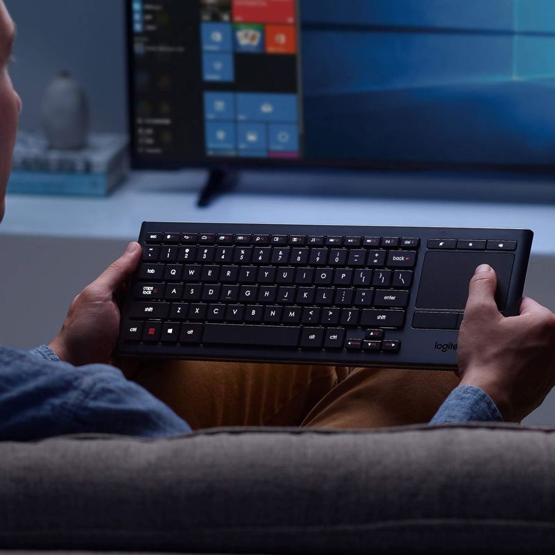 Logitech K830 Illuminated Living-Room Keyboard with Built-in Touchpad image 2