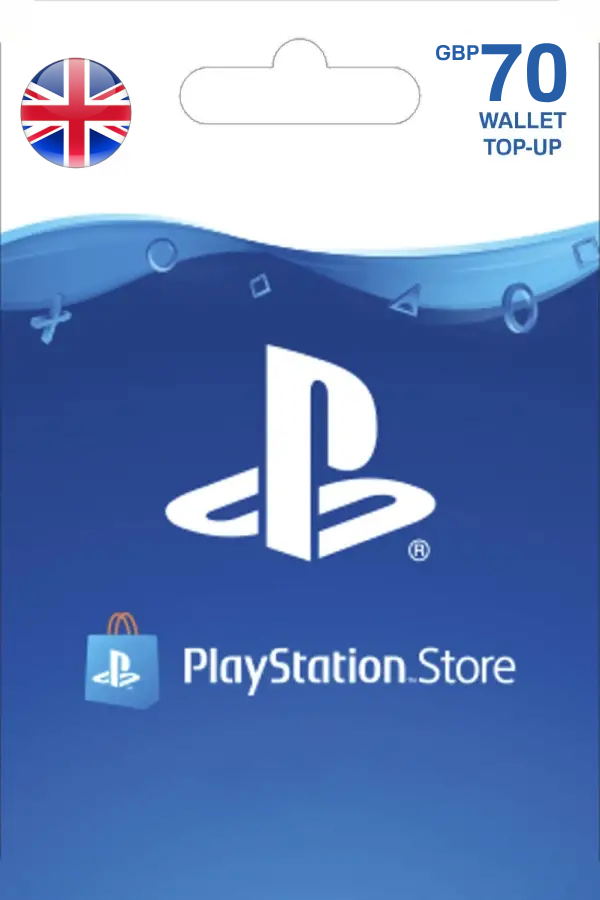 PSN Card 70 GBP | Playstation Network UK digital for PS4, PSVR, PS4 Pro, PS5, PS5 Pro, PS5