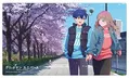 Gridman Universe Original Illustration Rubber Mat Yomogi & Yume / Cherry Blossom Date thumbnail 1