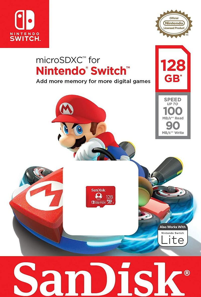 SanDisk Nintendo Switch R100/W90 microSDXC, UHS-I U3, Class 10 (128GB) image 4