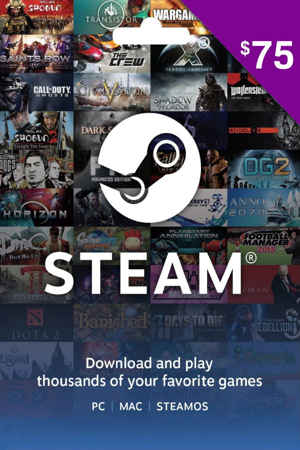 Steam Gift Card (USD 75 | Global) <span class="ext" style="background-color: #2a475e; color: #FFFFFF;">STEAM</span> <span class="ext ext_digital">digital</span> image 1